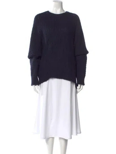 Pre-owned Allsaints Crew Neck Sweater In Blue