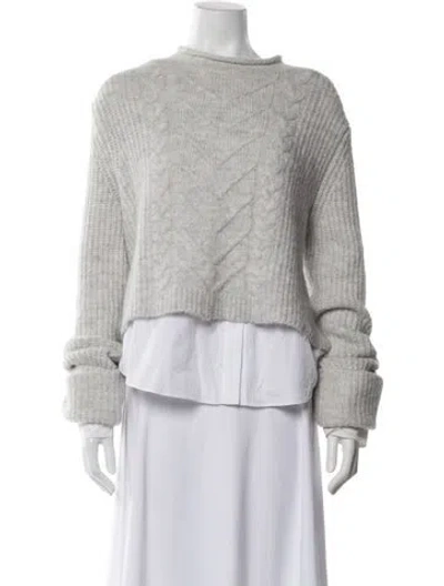 Pre-owned Allsaints Crew Neck Sweater In Gray