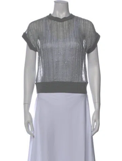 Pre-owned Allsaints Crew Neck Sweater In Gray