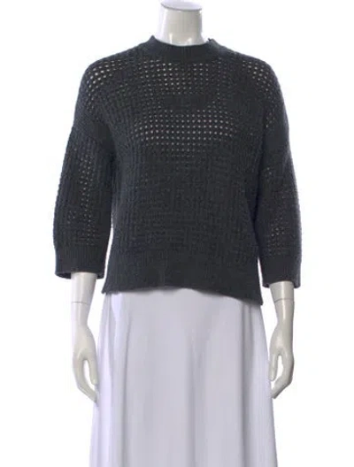 Pre-owned Allsaints Crew Neck Sweater In Gray