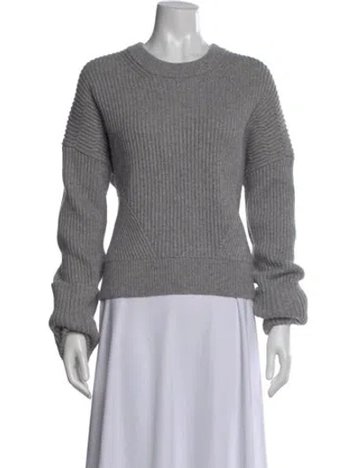 Pre-owned Allsaints Crew Neck Sweater In Gray
