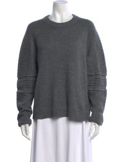 Pre-owned Allsaints Crew Neck Sweater In Gray