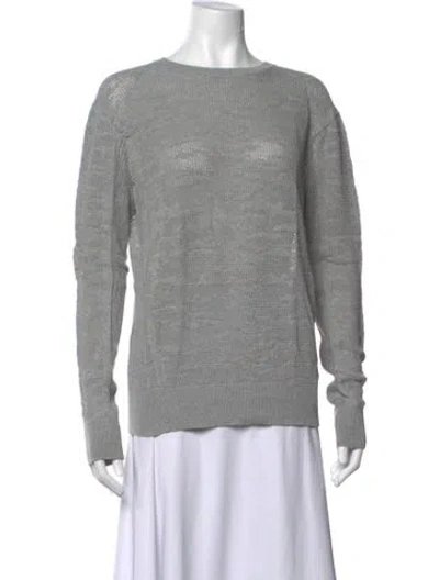 Pre-owned Allsaints Crew Neck Sweater In Gray