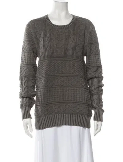 Pre-owned Allsaints Crew Neck Sweater In Green