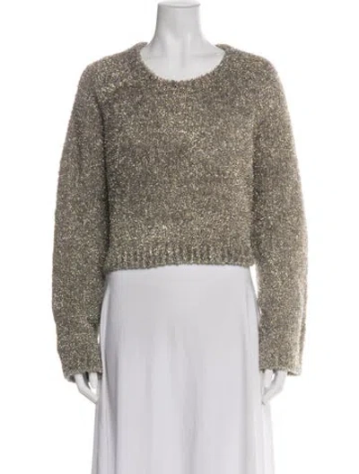 Pre-owned Allsaints Crew Neck Sweater In Green