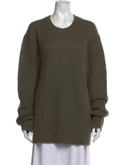 Pre-owned Allsaints Crew Neck Sweater In Green