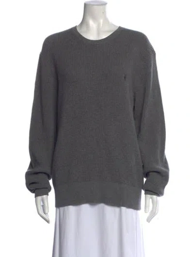 Pre-owned Allsaints Crew Neck Sweater In Grey