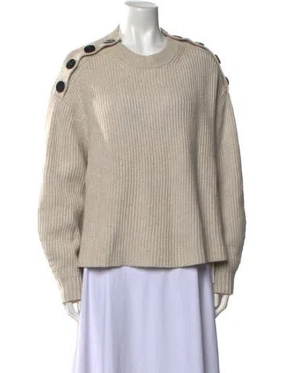 Pre-owned Allsaints Crew Neck Sweater In Neutral