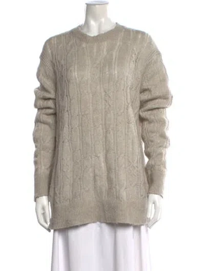 Pre-owned Allsaints Crew Neck Sweater In Neutral