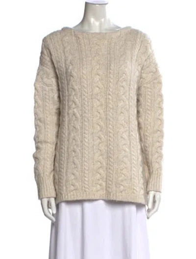 Pre-owned Allsaints Crew Neck Sweater In Neutral