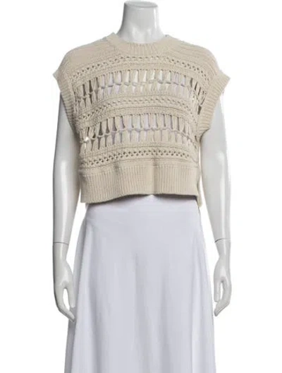 Pre-owned Allsaints Crew Neck Sweater In Neutrals