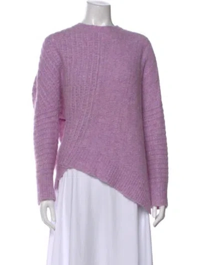Pre-owned Allsaints Crew Neck Sweater In Purple