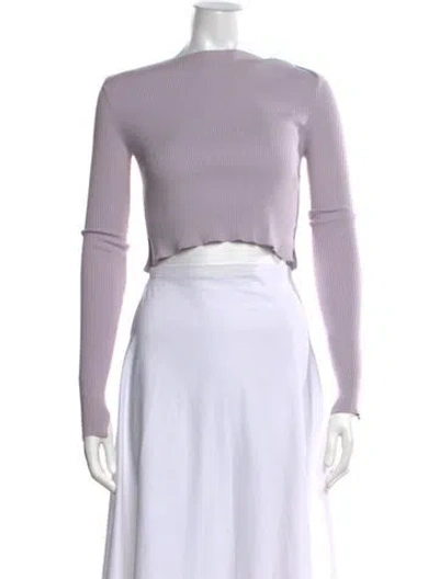 Pre-owned Allsaints Crew Neck Sweater In Purple