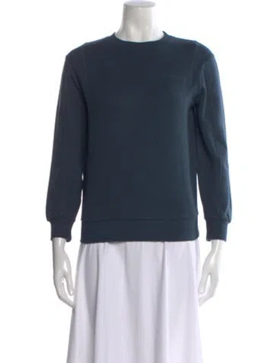 Pre-owned Allsaints Crew Neck Sweater W/ Tags In Blue