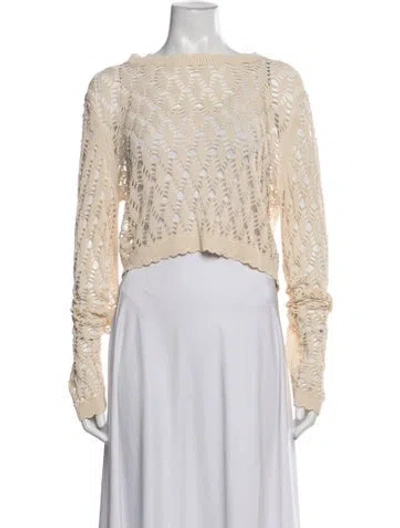 Pre-owned Allsaints Crew Neck Sweater W/ Tags In Neutrals