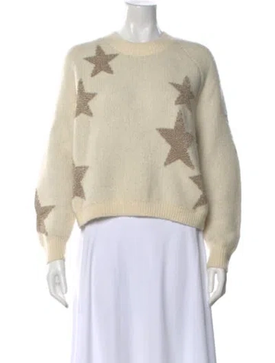Pre-owned Allsaints Crew Neck Sweater In White