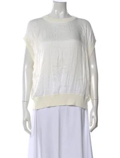 Pre-owned Allsaints Crew Neck Sweater In White