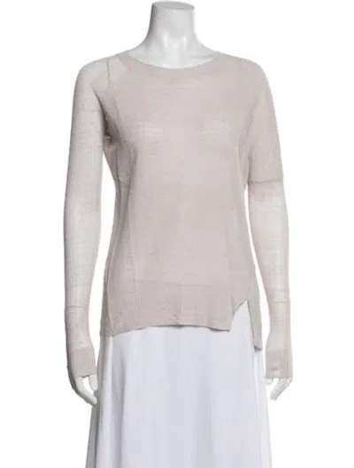 Pre-owned Allsaints Crew Neck Sweater In White