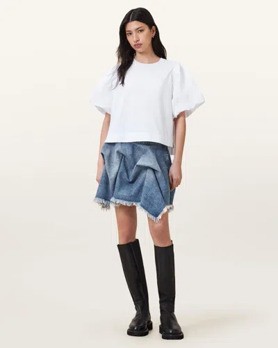 Allsaints Crissy Denim Mini Skirt,