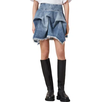 ALLSAINTS ALLSAINTS CRISSY GATHERED DENIM SKIRT