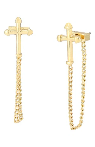 Allsaints Cross Front/back Earrings