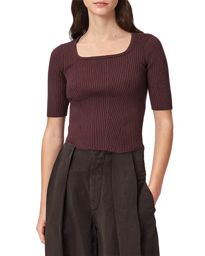 Allsaints Cruz Hally Top In Brown