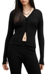 Allsaints Cruz Cardigan Sweater In Black