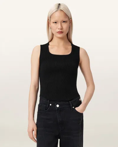 Allsaints Cruz Slim Fit Bodice In Black
