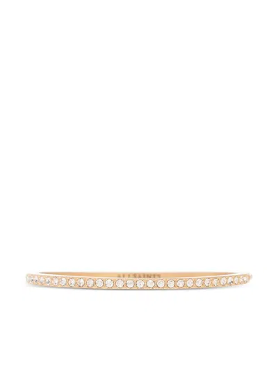 Allsaints Crystal-embellished Bracelet In Gold