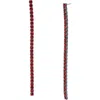Allsaints Crystal Linear Drop Earrings In Red