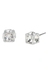 Allsaints Cube Crystal Stud Earrings In Metallic