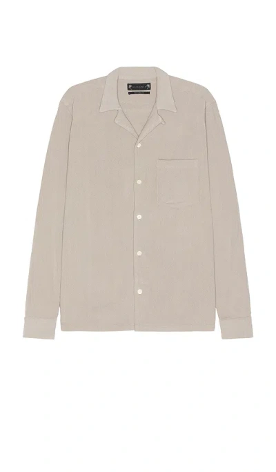 Allsaints Cudi Long Sleeve Shirt In Grey