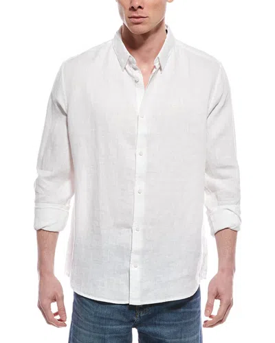 Allsaints Cypress Linen Shirt In White
