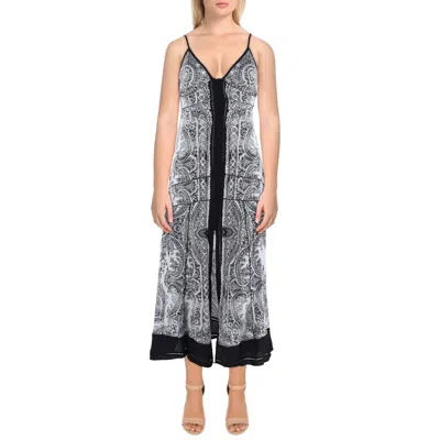 Allsaints Dahlia Rafaela Womens Printed Viscose Midi Dress