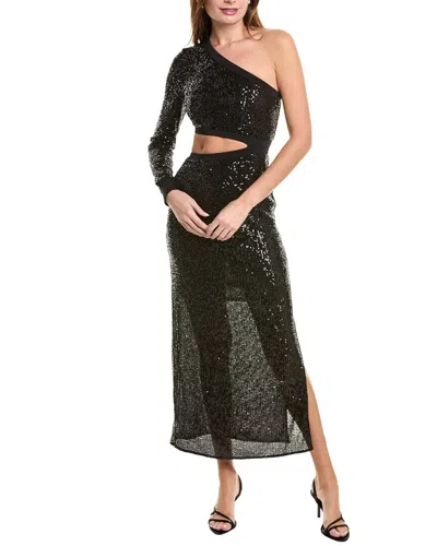 Allsaints Daisy Topaz Midi Dress In Black