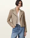 ALLSAINTS ALLSAINTS DALBY SLIM FIT SUEDE BIKER JACKET,