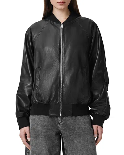 Allsaints Dana Leather Bomber Jacket
