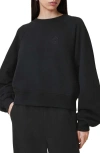 Allsaints Dani Haven Embroidered Sweatshirt In Black