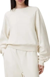 Allsaints Dani Haven Embroidered Sweatshirt In Tofu White