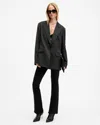 Allsaints Dani Stretch Denim Bootcut Jeans In Black