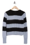 Allsaints Darla Stripe Sweater In Gray