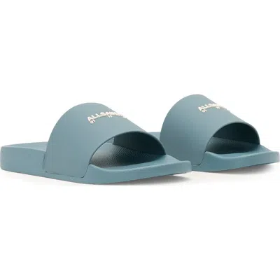 Allsaints Date Slide Sandal In Blue