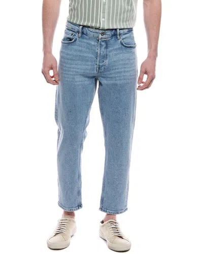 Allsaints Dean Vintage Indigo Cropped Slim Jean In Blue