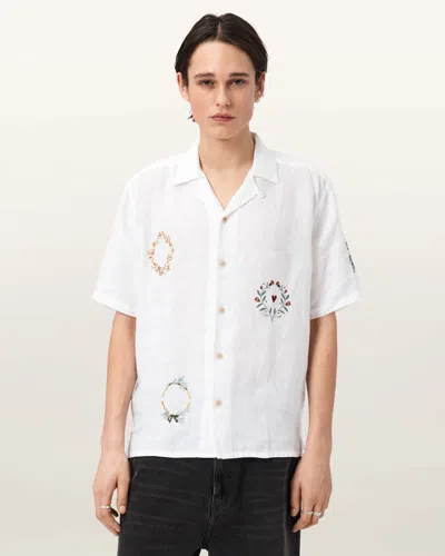 Allsaints Deck Shirt In Ecru
