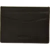 Allsaints Delph Leather Card Case In Brown