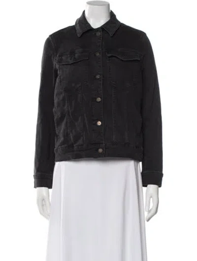 Pre-owned Allsaints Denim Jacket In Black