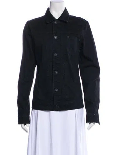 Pre-owned Allsaints Denim Jacket In Black