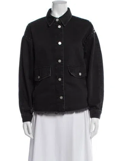 Pre-owned Allsaints Denim Jacket In Black