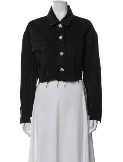 Pre-owned Allsaints Denim Jacket In Black