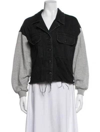 Pre-owned Allsaints Denim Jacket In Black